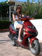 Red Motorscooter