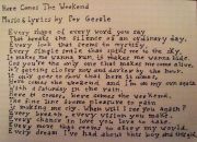 here comes the weekend