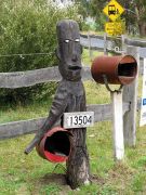 110220 Tasmania Australia PostBox WoodenManAA