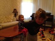 Прискакал и рыдает, что я Селест Дору поставила:) А он Рыбонавта хотел:))