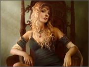 600x450 3404 Cersei Seated 2d fantasy girl woman sexy portrait q