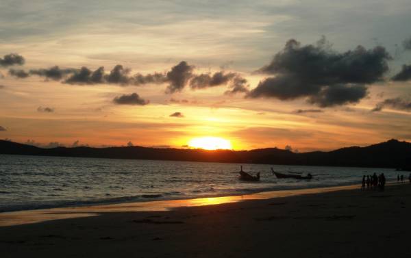 Sunset on Ao Nang Beach