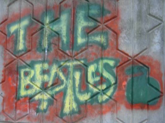 The Beatles graffiti