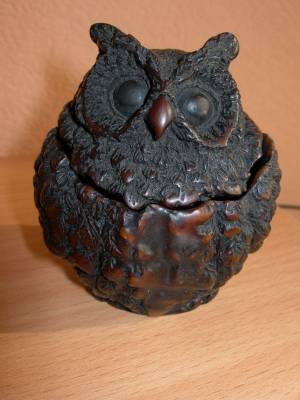 Сова (шкатулка, полистоун), Таиланд, 2010